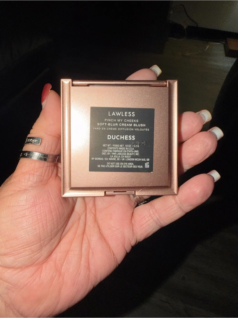 Lawless soft blur cream blush in color Duchess. SEE ALL PICA FOR COLOR SWATCHES